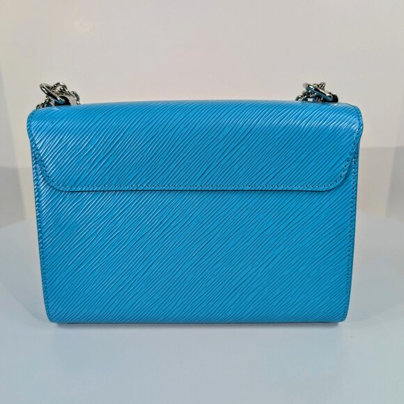 Louis Vuitton Cyan Blue Twist MM Bag in Epi Leather - Picture 4 of 16